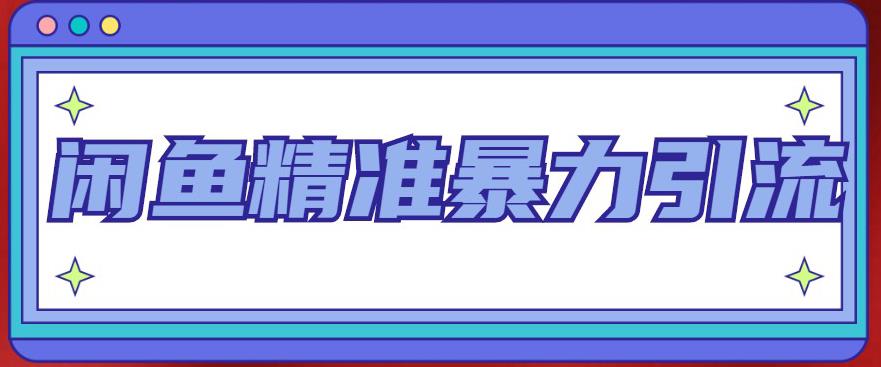 闲鱼精准暴力引流全系列课程，每天被动精准引流100+粉丝-学习资源社