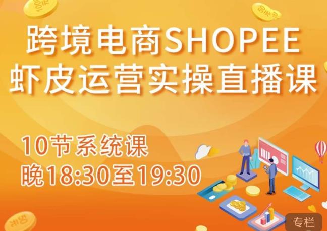 跨境电商Shopee虾皮运营实操直播课，从零开始学，入门到精通（10节系统课）-学习资源社