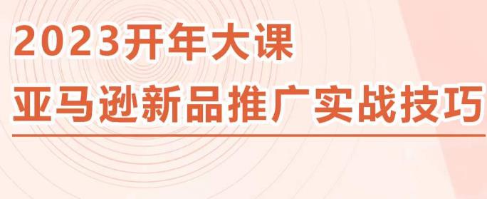 2023亚马逊新品推广实战技巧，线下百万美金课程的精简版，简单粗暴可复制，实操性强的推广手段-学习资源社