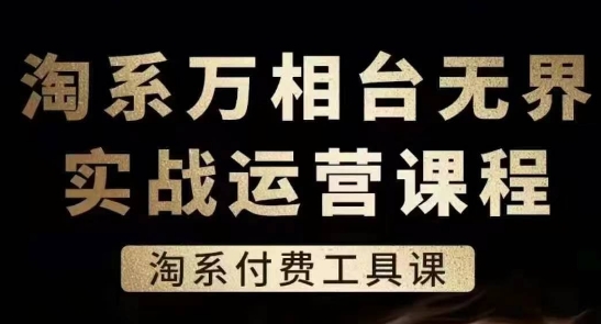 淘系万相台无界实战运营课，淘系付费工具课-学习资源社