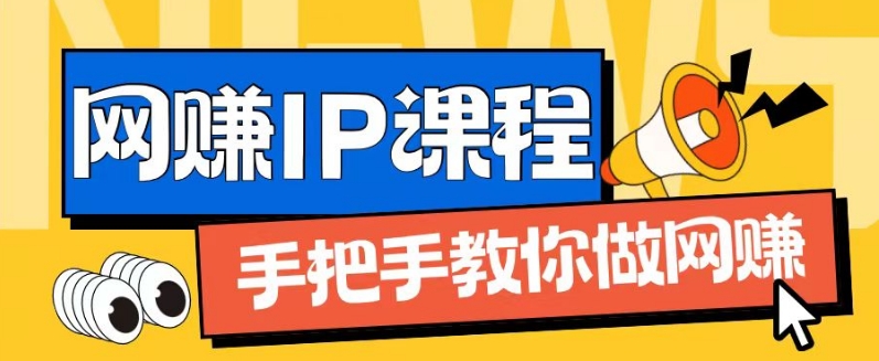 ip合伙人打造1.0，从0到1教你做网创，实现月入过万【揭秘】-学习资源社