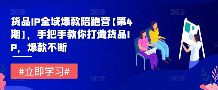 货品IP全域爆款陪跑营【第4期】，手把手教你打造货品IP，爆款不断-学习资源社