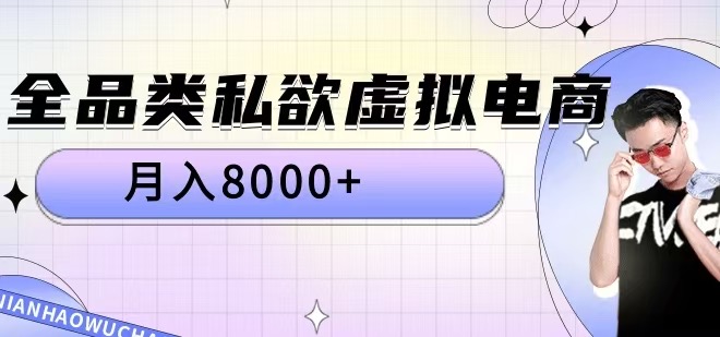 全品类私欲虚拟电商，月入8000+【揭秘】-学习资源社