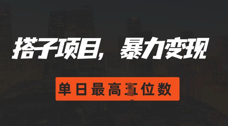 2024搭子玩法，0门槛，暴力变现，单日最高破四位数【揭秘】-学习资源社