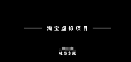 淘宝虚拟项目，从理论到实操，新手也能快速上手-学习资源社